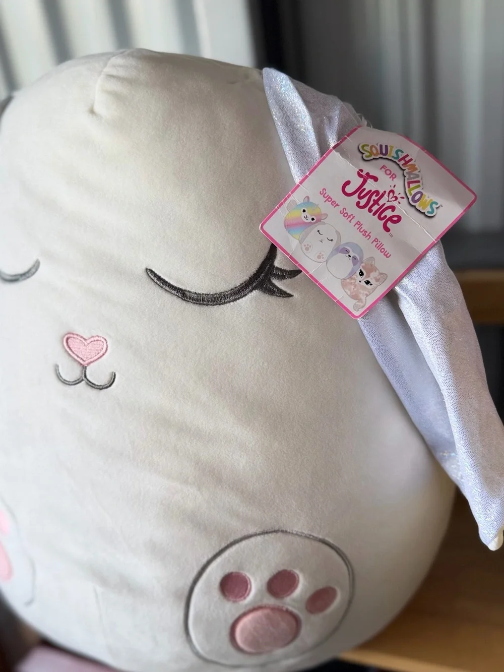 Squishmallows 2018 Daisy the White Rabbit Justice Exclusive 16